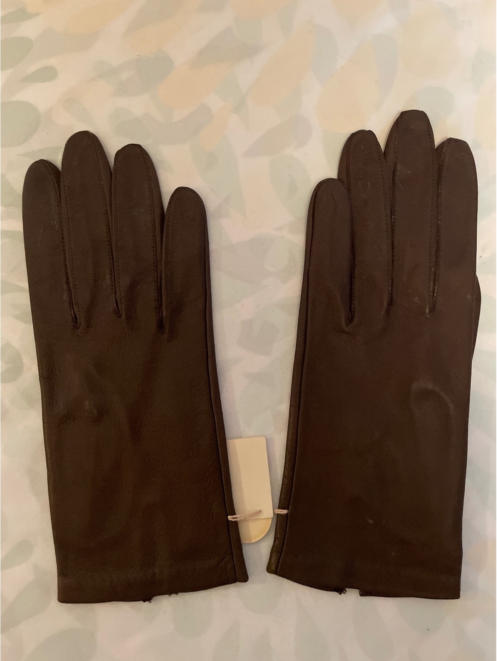 Vintage Brown Leather Washable Gloves Women's 7 NOS Philippines
